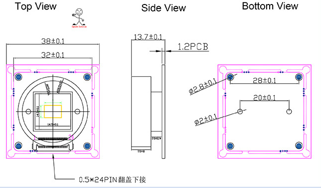SC233HGS Global Shutter Camera Module 1080P 120fps